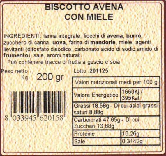Biscotti all'avena con miele e zucchero di canna - immagine 2